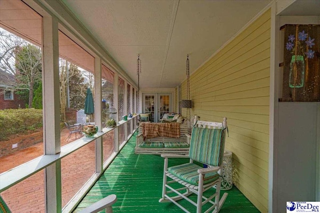 view of sunroom / solarium