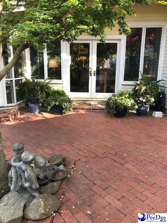 view of patio / terrace with french doors