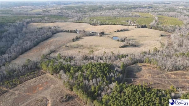 drone / aerial view featuring a rural view