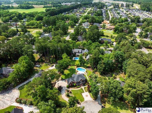 3402 Sussex Ct, Florence, SC 29501 - aerial view of property and surrounding area with nearby suburban area