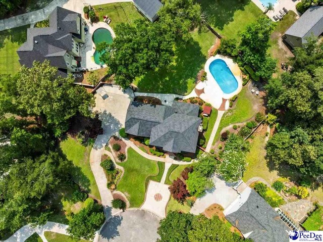 3402 Sussex Ct, Florence, SC 29501 - drone / aerial view of a pool area