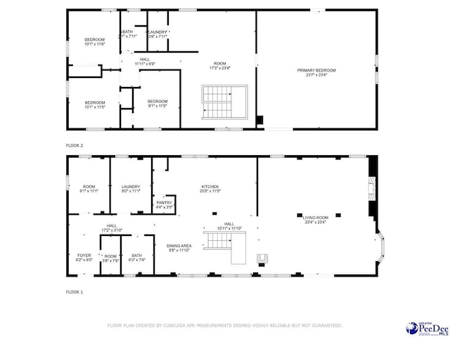 2305 Sandra Cir, Palmplico, SC 29583 - floor plan / room layout