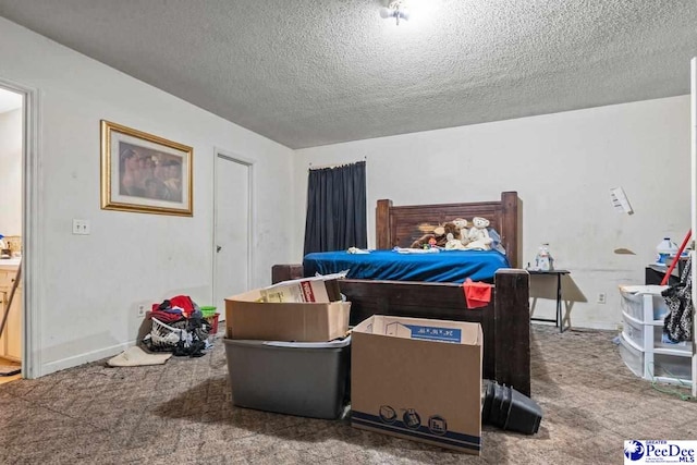 517 Alane St, Lake City, SC 29560 - bedroom with baseboards, carpet floors, and a textured ceiling