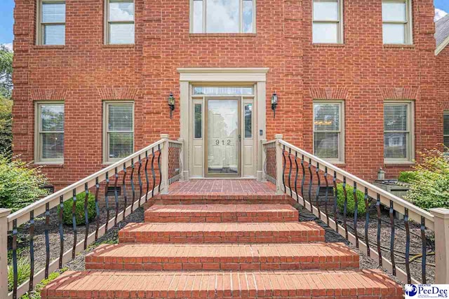 912 Ivanhoe Dr, Florence, SC 29505 - entrance to property featuring brick siding