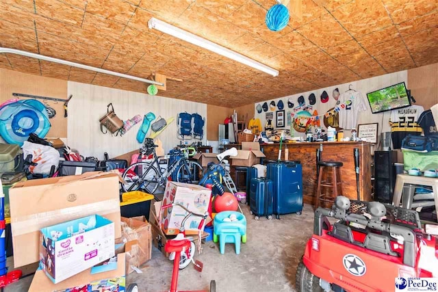 storage area featuring a garage