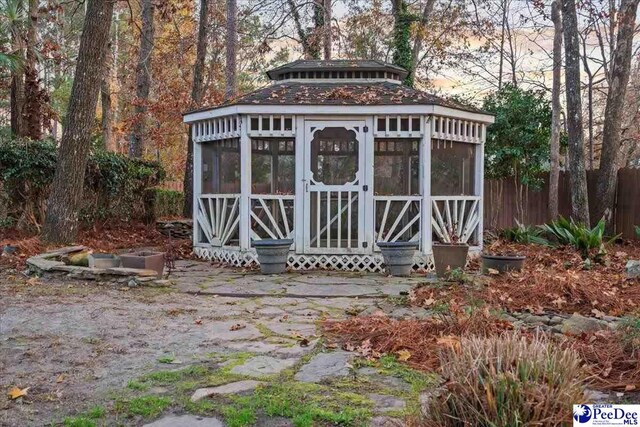 3406 Sussex Ct, Florence, SC 29501 - view of outdoor structure at dusk