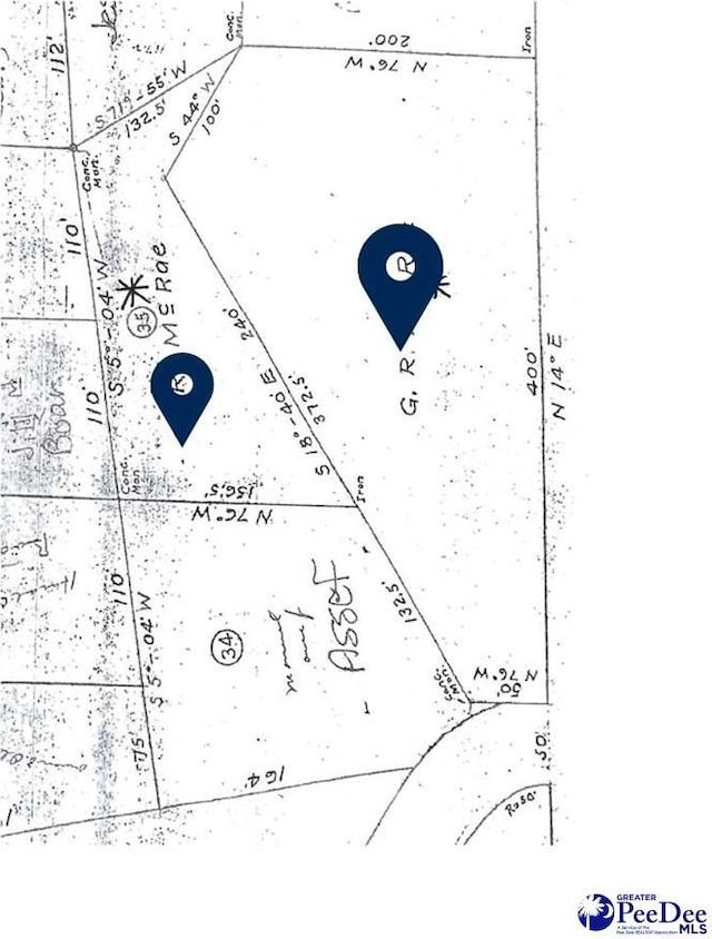 23 Mcrae Rd, Cheraw, SC 29520 - parcel map