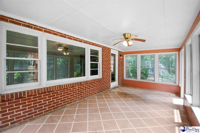 23 Mcrae Rd, Cheraw, SC 29520 - unfurnished sunroom featuring brick wall