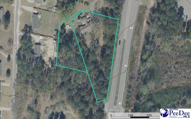 23 Mcrae Rd, Cheraw, SC 29520 - map of property location with property boundaries highlighted