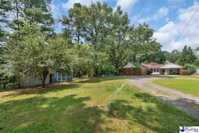 23 Mcrae Rd, Cheraw, SC 29520 - view of grassy yard featuring driveway