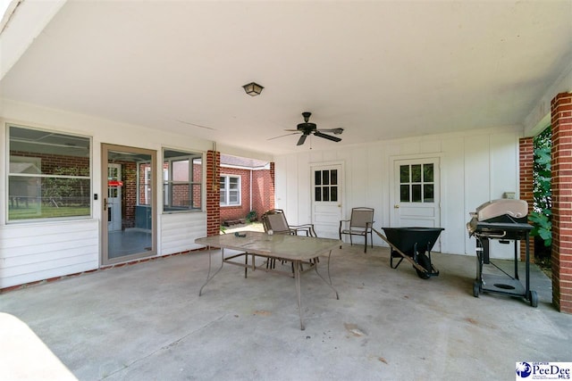 23 Mcrae Rd, Cheraw, SC 29520 - view of patio / terrace featuring ceiling fan and area for grilling