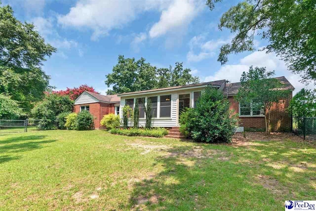 23 Mcrae Rd, Cheraw, SC 29520 - rear view of property with brick siding