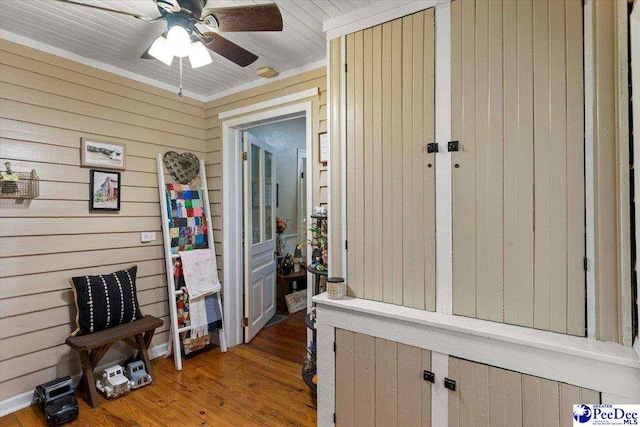 116 Moore St, Bennettsville, SC 29512 - property entrance featuring ceiling fan