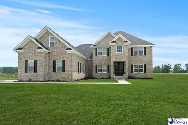 1613 Timmonsvillel Hwy, Darlington, SC 29532 - view of front of home featuring a front yard, french doors, and brick siding