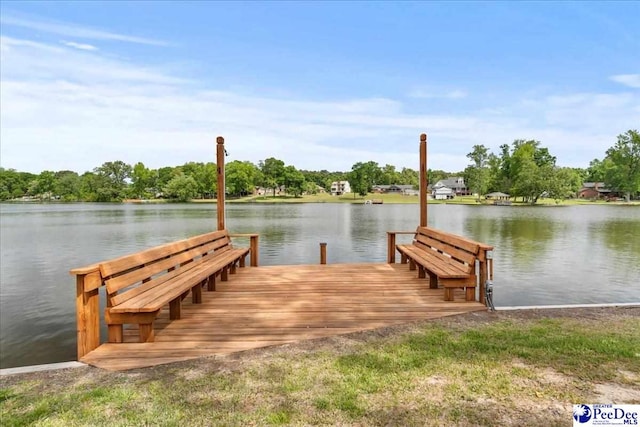 244 Timberlake Dr, Florence, SC 29501 - dock area with a water view