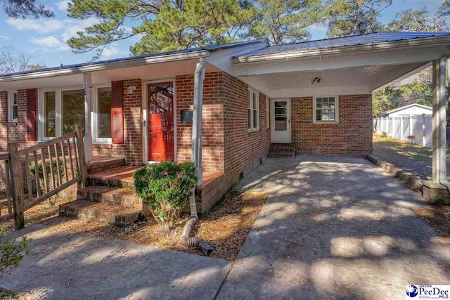 view of front of home