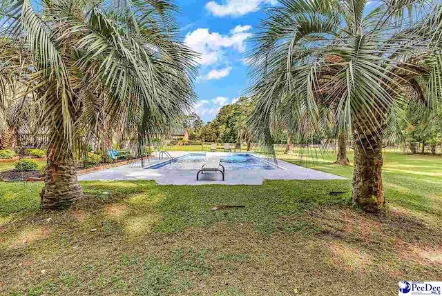 108 Wyandot St, Darlington, SC 29532 - view of home's community with a swimming pool, a yard, and a patio