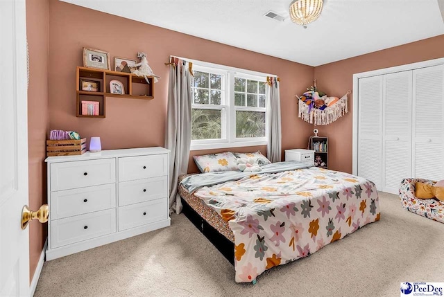 108 Wyandot St, Darlington, SC 29532 - bedroom featuring light colored carpet and a closet