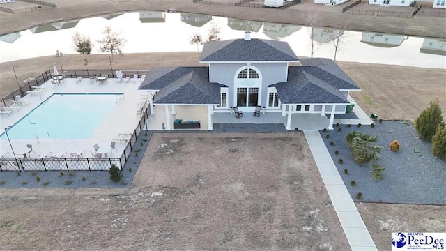 1225 Summer Duck Loop, Florence, SC 29501 - aerial view of property and surrounding area with a pool