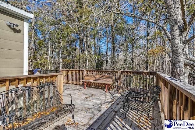 view of wooden terrace