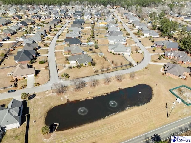 aerial view featuring a residential view