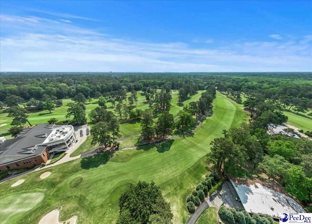 541 Fairway Dr, Florence, SC 29501 - aerial overview of property's location with a golf course and a forest