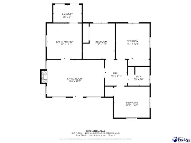 66 Victory Dr, Cheraw, SC 29520 - floor plan / room layout