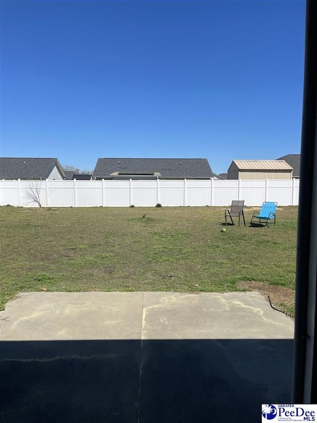 3007 Colton Dr, Florence, SC 29506 - view of yard with a patio area and a fenced backyard