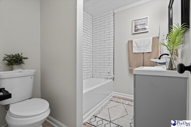 236 Wells St, Lake City, SC 29560 - bathroom featuring toilet, vanity, and baseboards