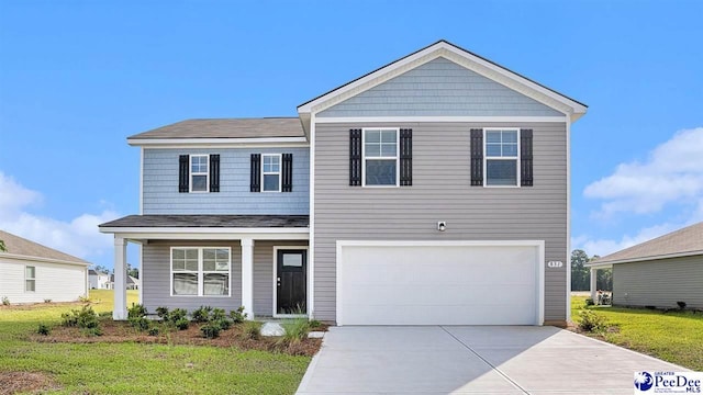 555 Strawberry Field Way, Galivants Ferry, SC 29588 - view of front of property with a garage, driveway, and a front yard