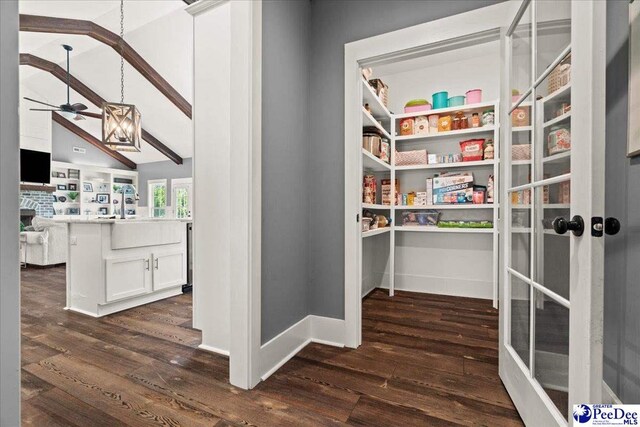 view of pantry
