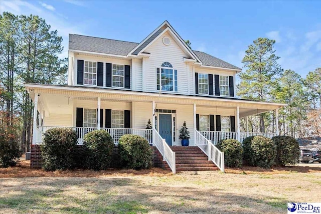 view of front of house featuring a porch