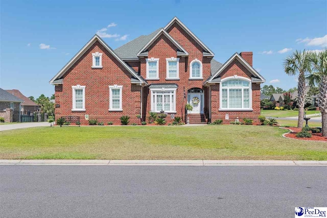 craftsman-style house featuring a front yard