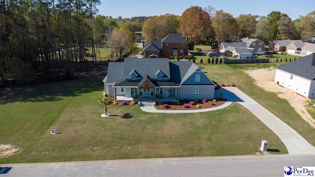 bird's eye view featuring a residential view