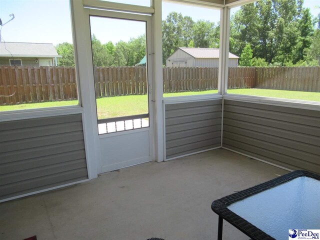 3004 Colton Dr, Florence, SC 29501 - view of unfurnished sunroom