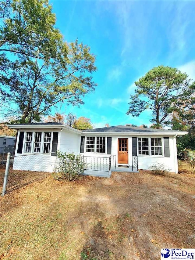 view of ranch-style house