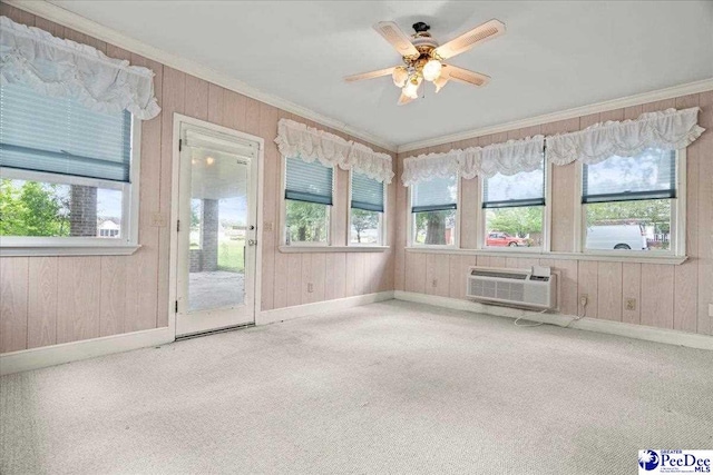 231 Timberlake Dr, Florence, SC 29501 - unfurnished sunroom with a wall mounted AC