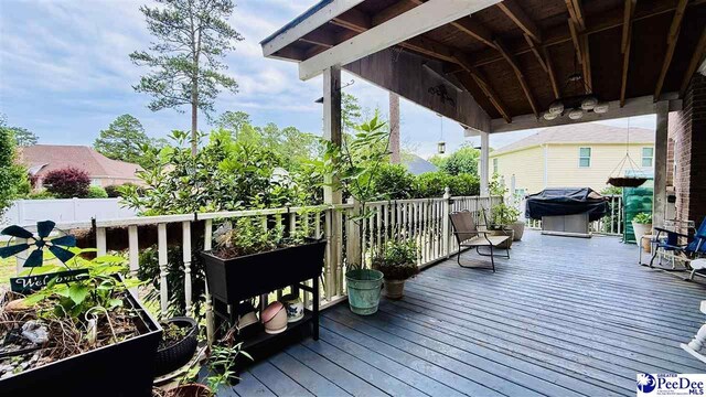 2423 Ben Hogan Cir, Florence, SC 29506 - view of deck