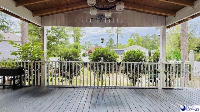 2423 Ben Hogan Cir, Florence, SC 29506 - view of wooden terrace