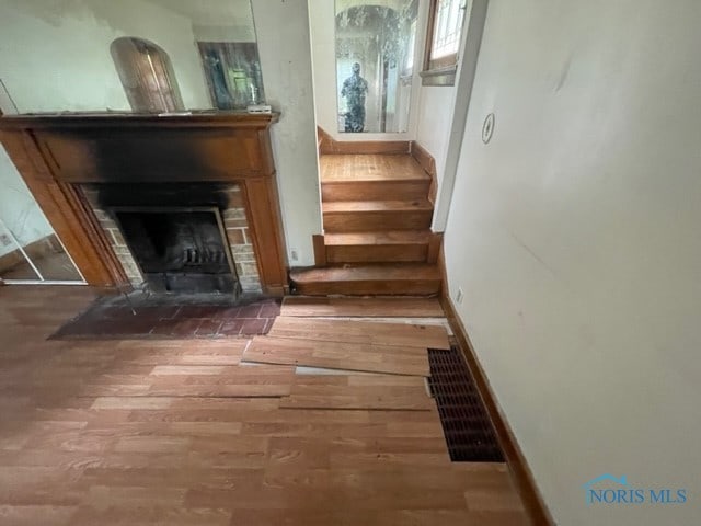 interior space featuring hardwood / wood-style flooring