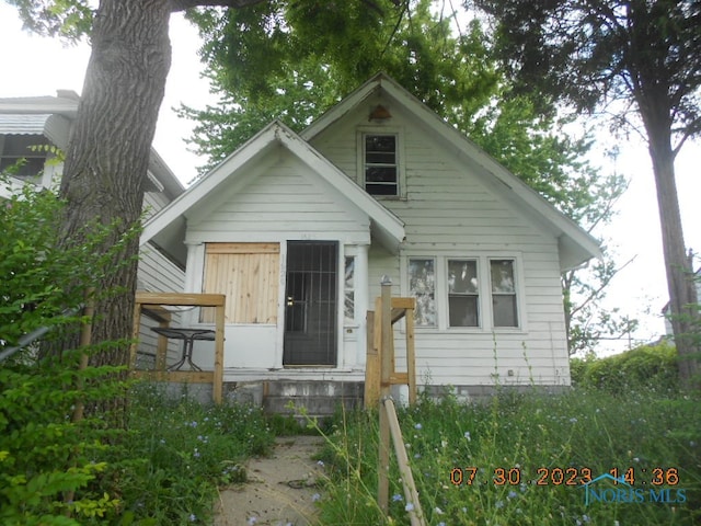 view of bungalow-style house