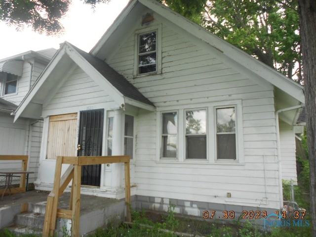 view of back of property