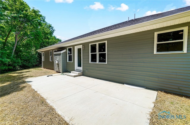 exterior space with a patio