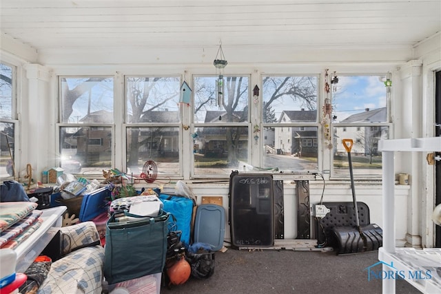 sunroom featuring a healthy amount of sunlight