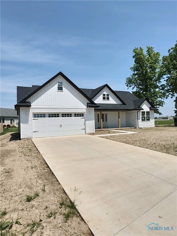 ranch-style home with a garage