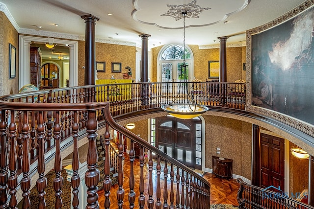 interior space with french doors