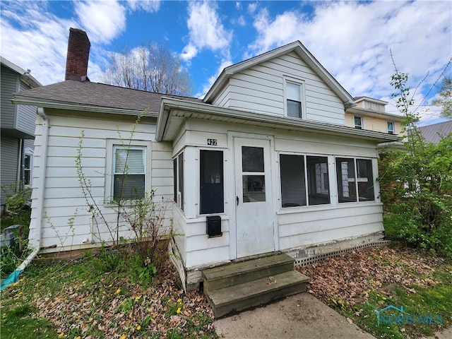 view of bungalow-style home