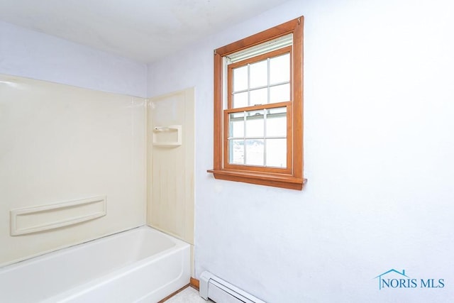 bathroom featuring tub / shower combination