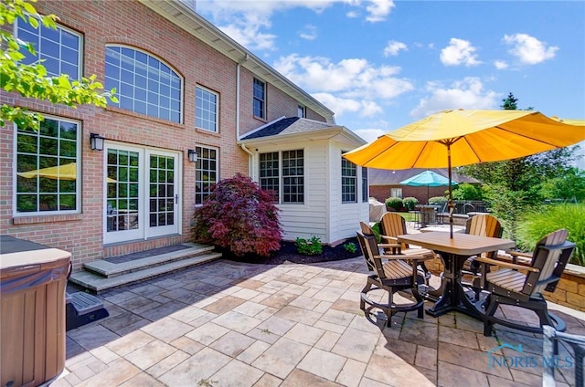 view of patio / terrace with french doors