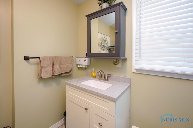 bathroom featuring vanity